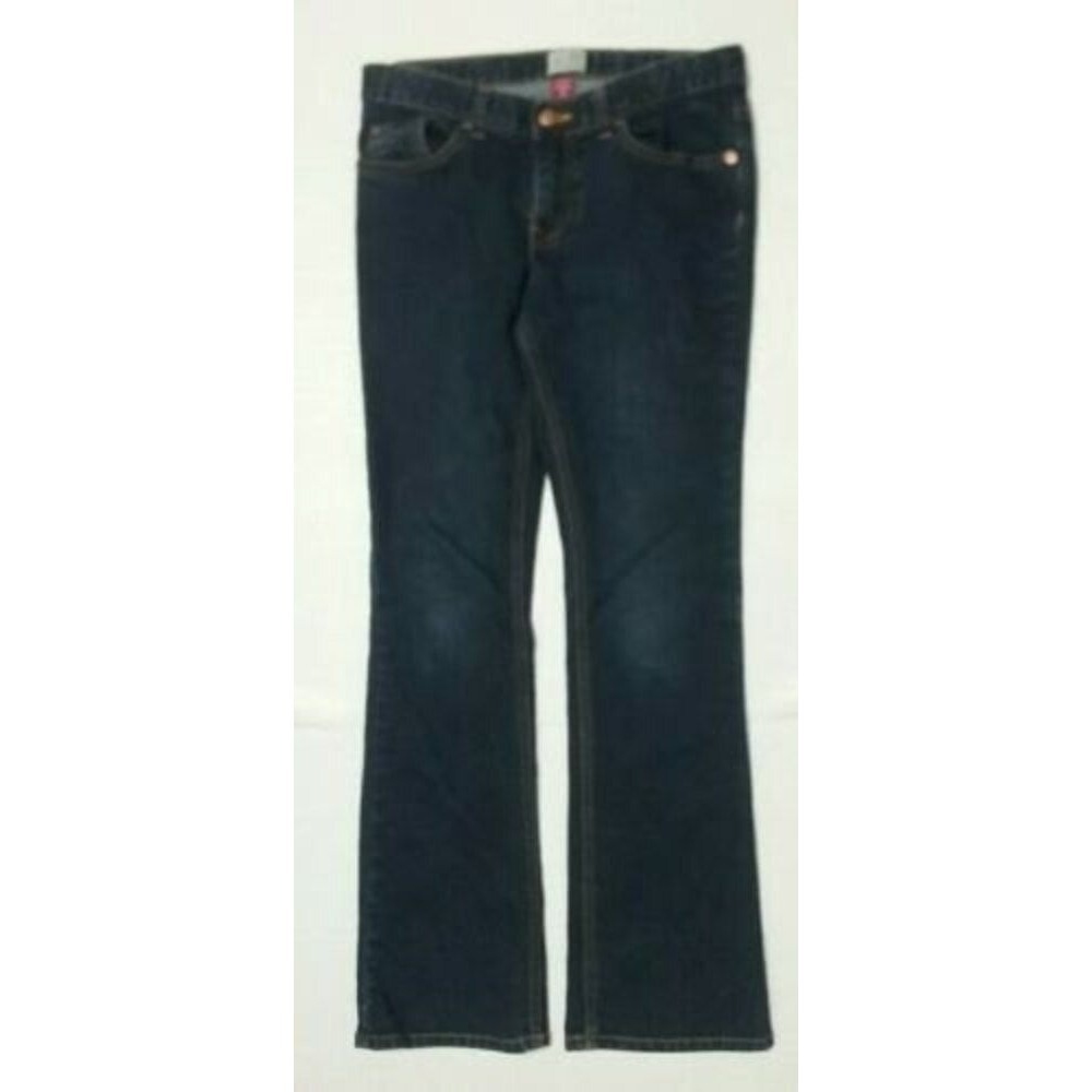 The Children's Place Dark Blue Denim Jeans with Yellow Stitching - Picture 2 of 9